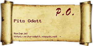 Pits Odett névjegykártya